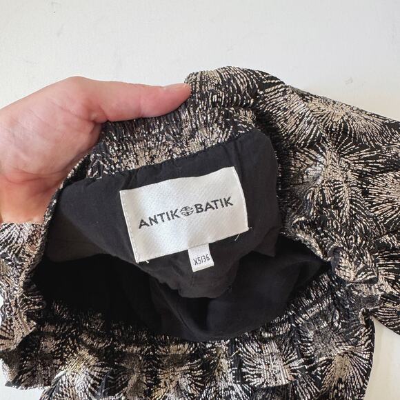 Antik Batik Free People Metallic Silver Pull On Jogger Grace Pants Size XS - Picture 7 of 9